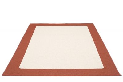 Ilda Plastic carpet 180x180 cm Pappelina Brick